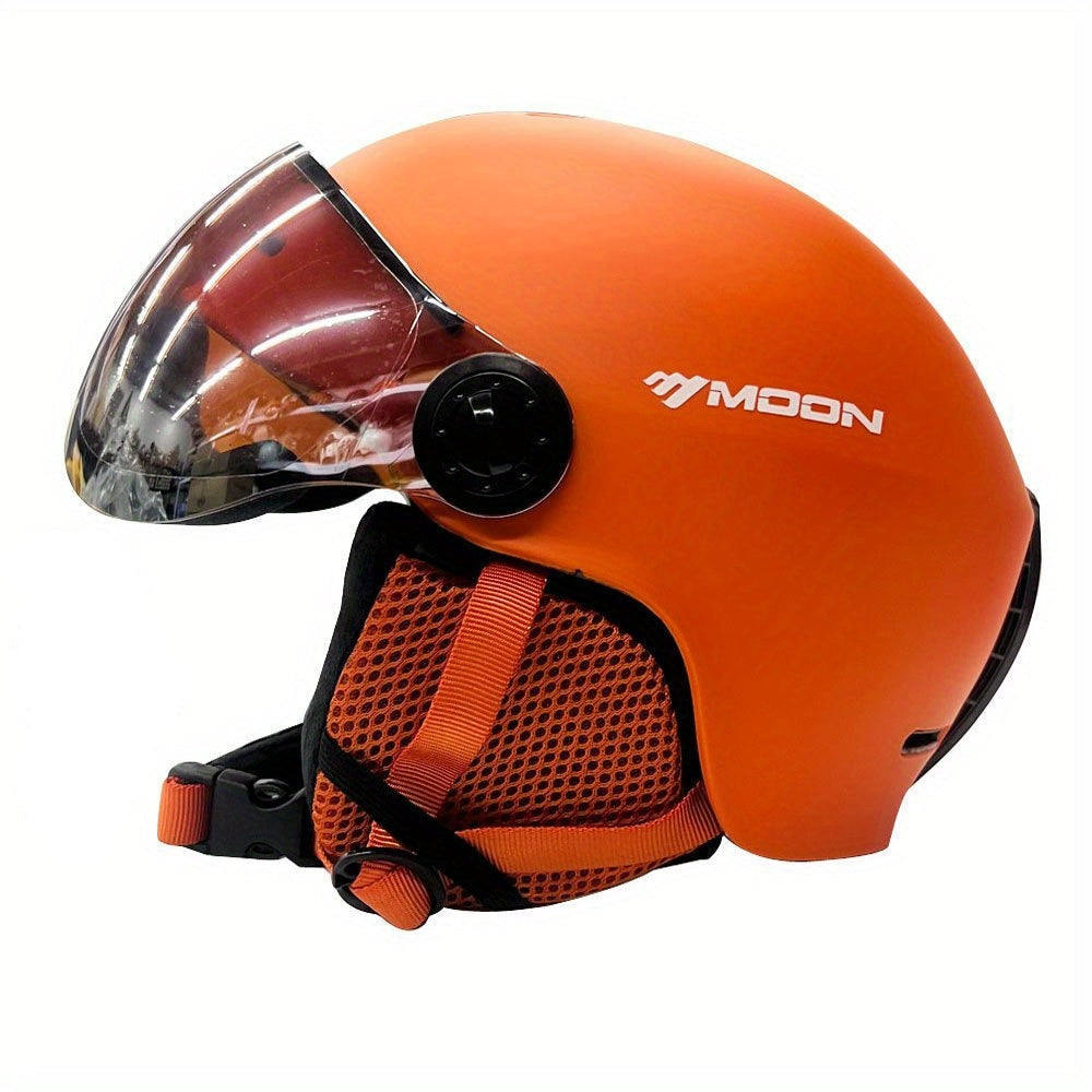 Ski Helmet with Flip Down Visor, Removable Chin Pad and Dial Fit, view 11
