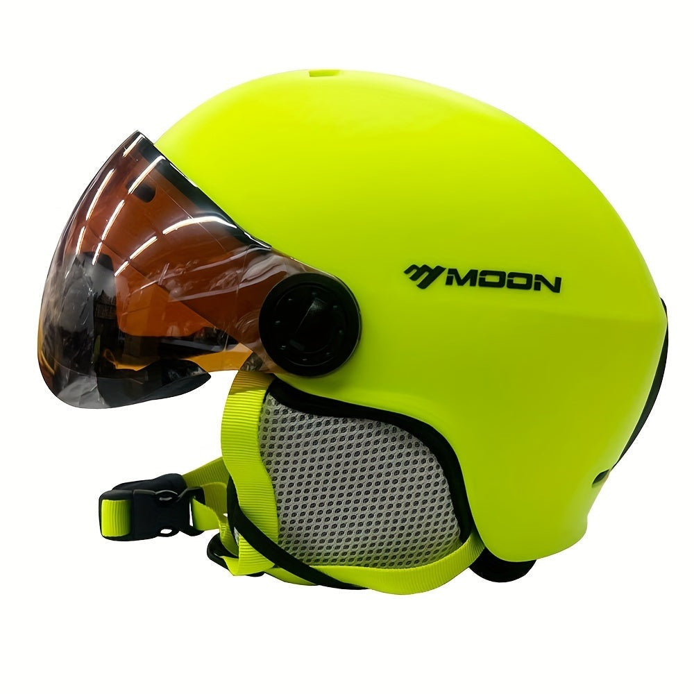 Ski Helmet with Flip Down Visor, Removable Chin Pad and Dial Fit, view 12