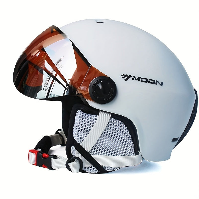Ski Helmet with Flip Down Visor, Removable Chin Pad and Dial Fit, view 13