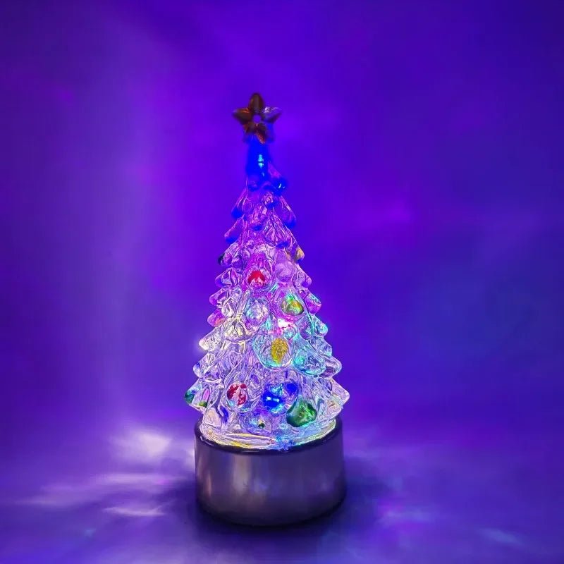 Small Christmas Tree Lamp, 4.3 Inch Tall, Batteries Included, view 6