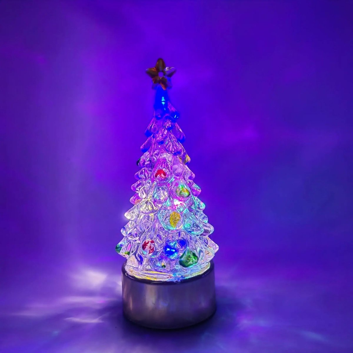 Small Christmas Tree Lamp, 4.3 Inch Tall, Batteries Included, view 10
