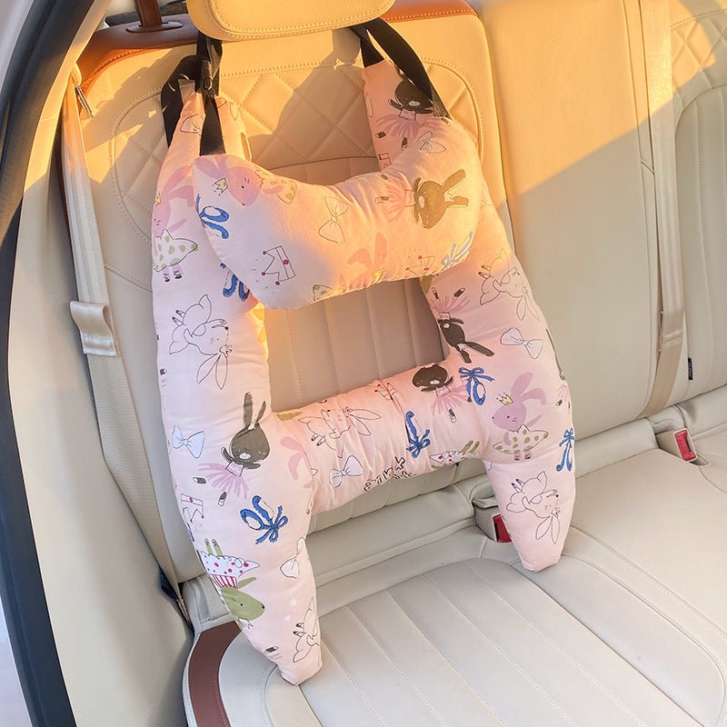 Soft Kids Neck Pillow for Car Travel in Five Animal Designs, 19.7 x 26.4 in, view 3