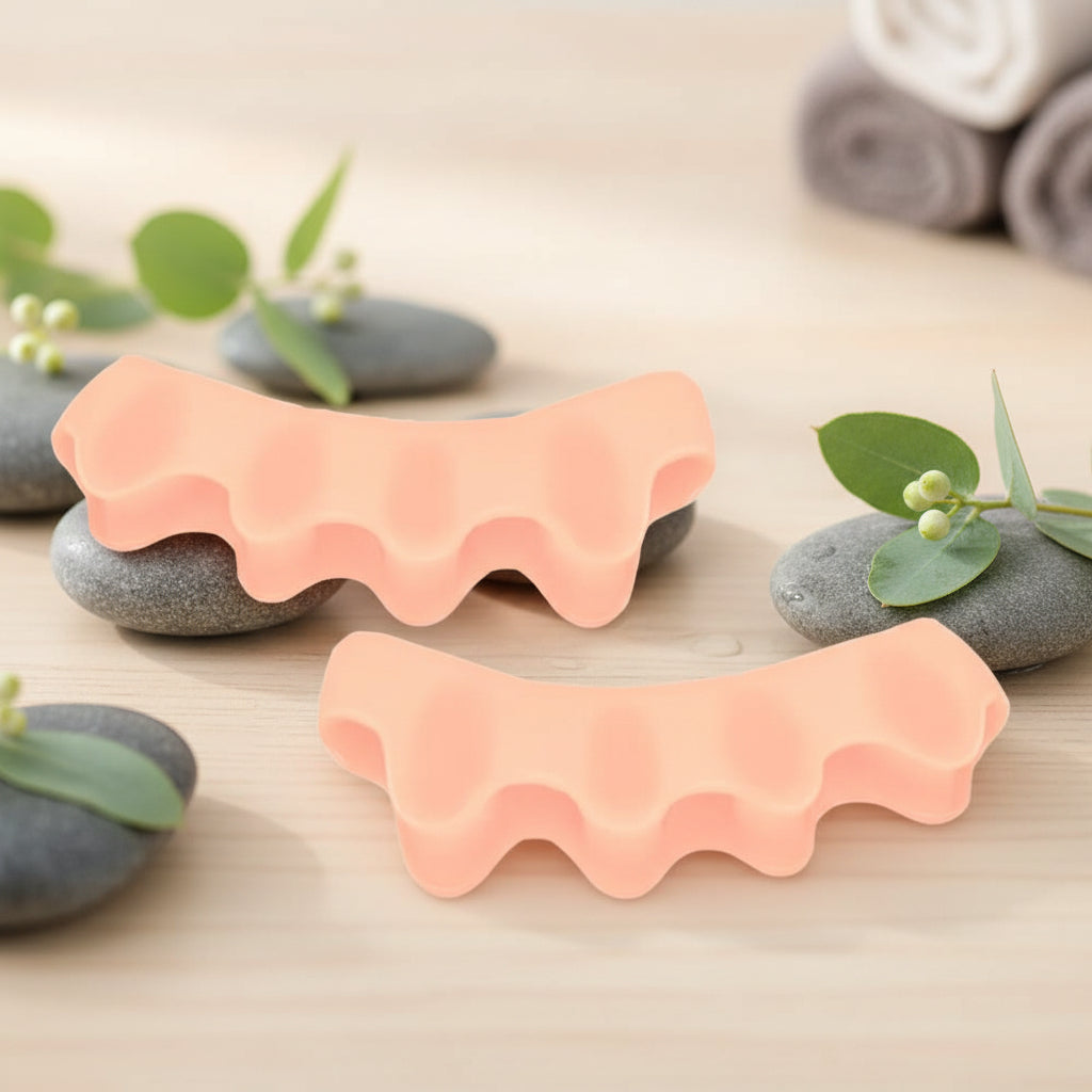 Soft Silicone Toe Separators, Washable and Reusable, in Seven Colors, view 4
