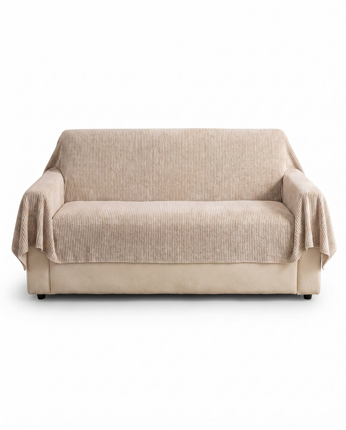 SoftWave Ribbed Chenille Nonslip Sofa Cover | Spill Resistant, 1-126in