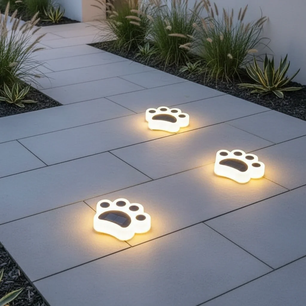 Solar Garden Lights with Ground Stake, 600 mAh Battery and IP65 Rating, view 1