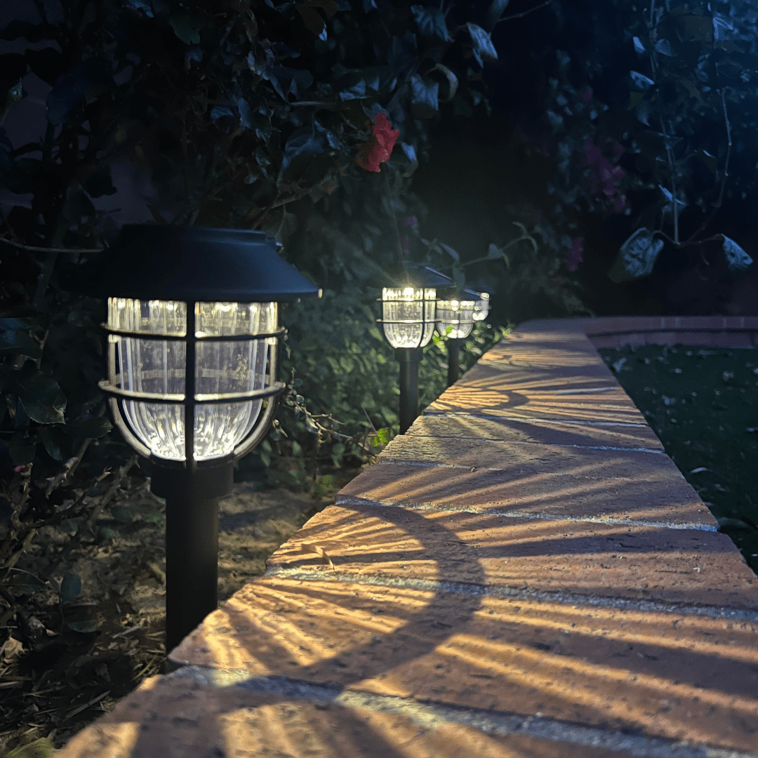 Solar Pathway Lights with Motion Sensor and Three Lighting Modes in ABS, view 2