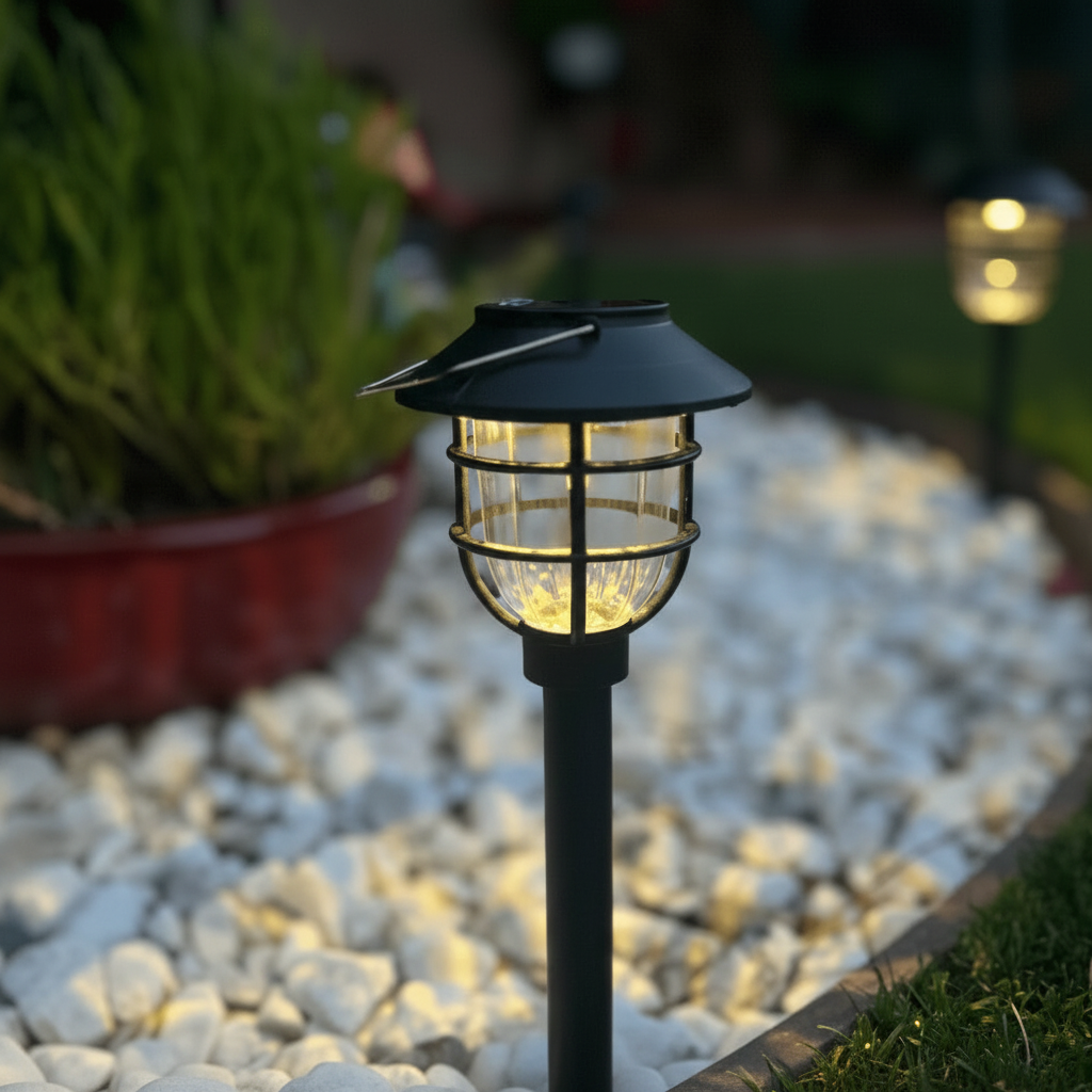 Solar Pathway Lights with Motion Sensor and Three Lighting Modes in ABS, view 5