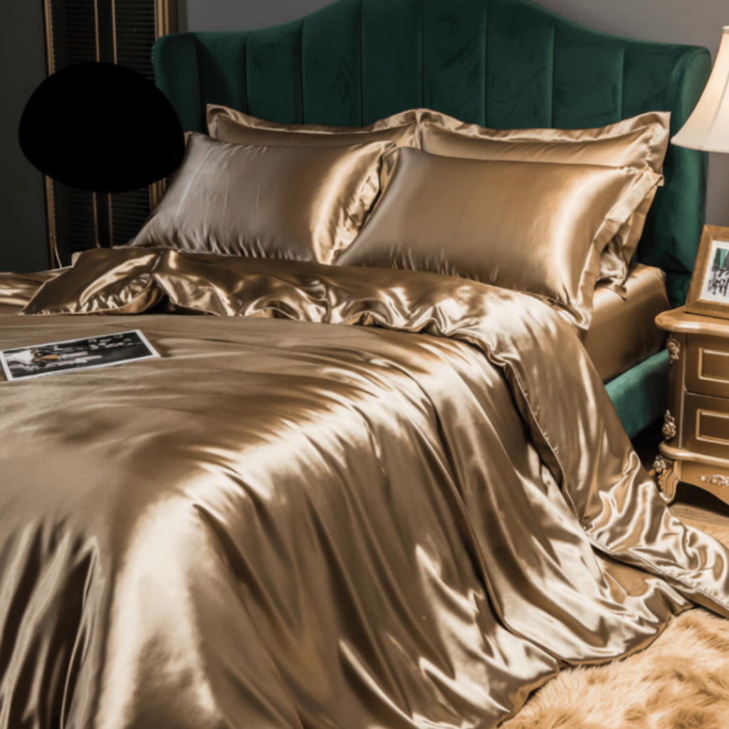 Solid Color Bedding Set in 3 or 4 Pieces, Breathable and Machine Washable, view 1