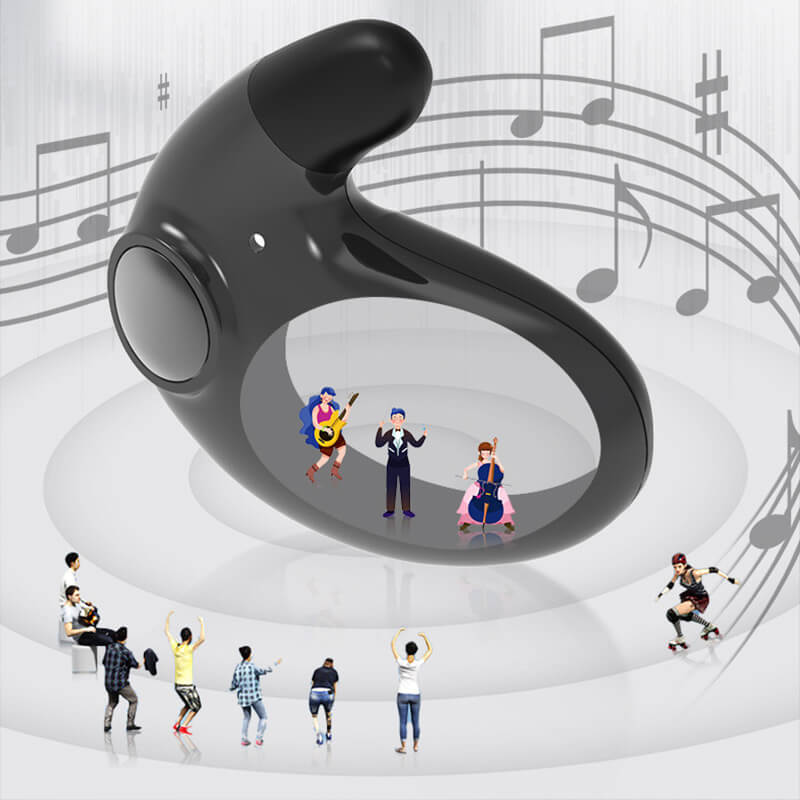 Wireless Sleep Earbuds for Side Sleepers - Mini Bluetooth 5.3 Flat Headphones, 24-Hour Playtime, Lightweight 2.3g, Black (5)