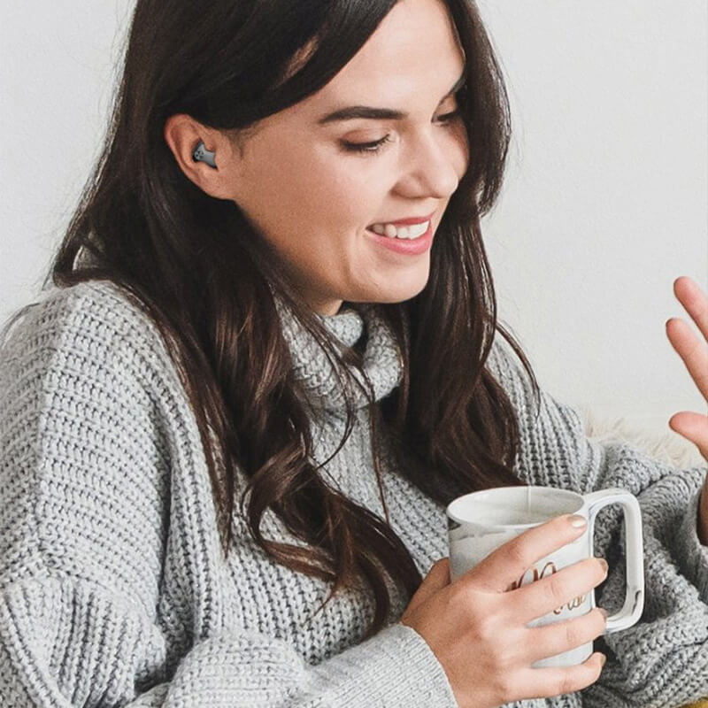 Wireless Sleep Earbuds for Side Sleepers - Mini Bluetooth 5.3 Flat Headphones, 24-Hour Playtime, Lightweight 2.3g, Black (7)