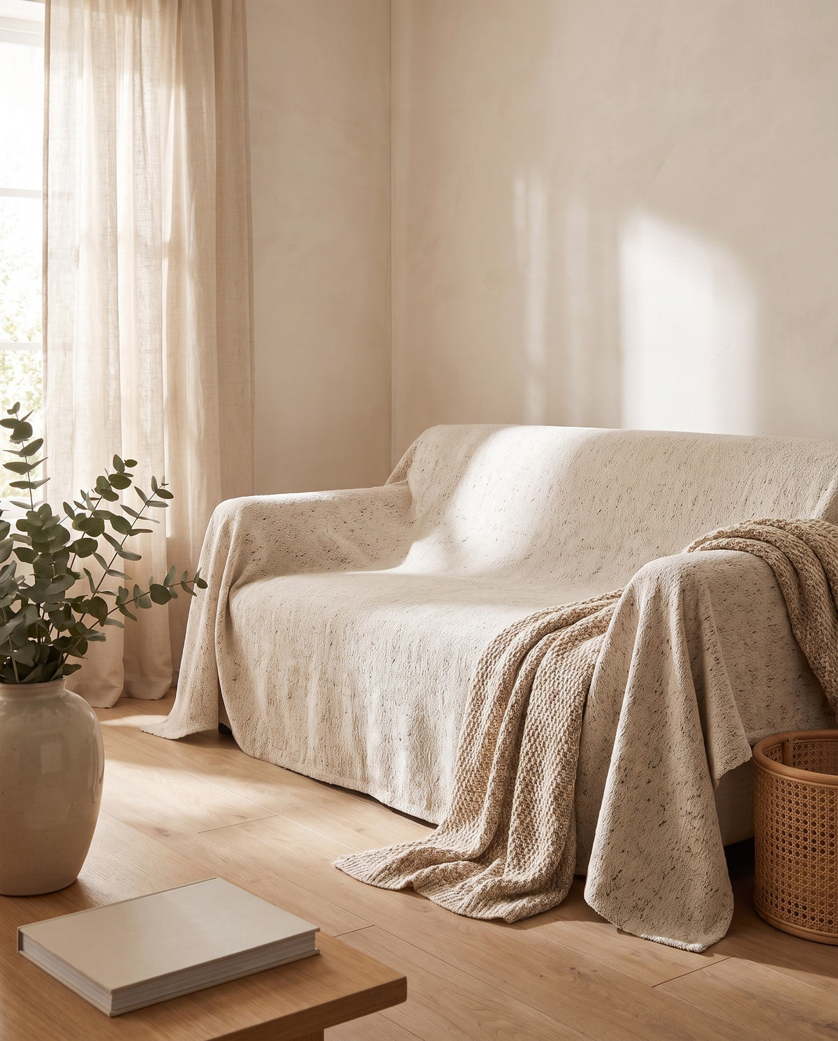 Sprinkled Speckles Sofa Cover | Spill Resistant, 71-165in