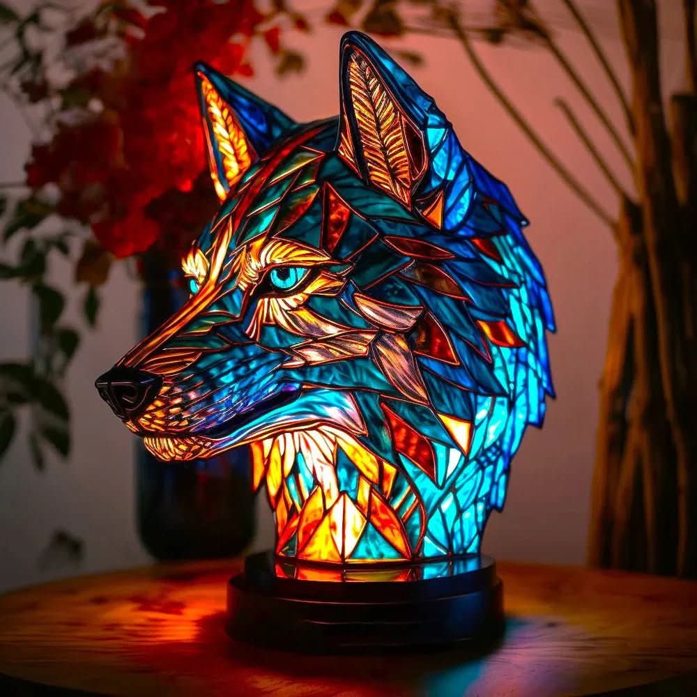 Stained Glass Table Lamp with Animal Design, Eleven Styles to Choose From, view 1
