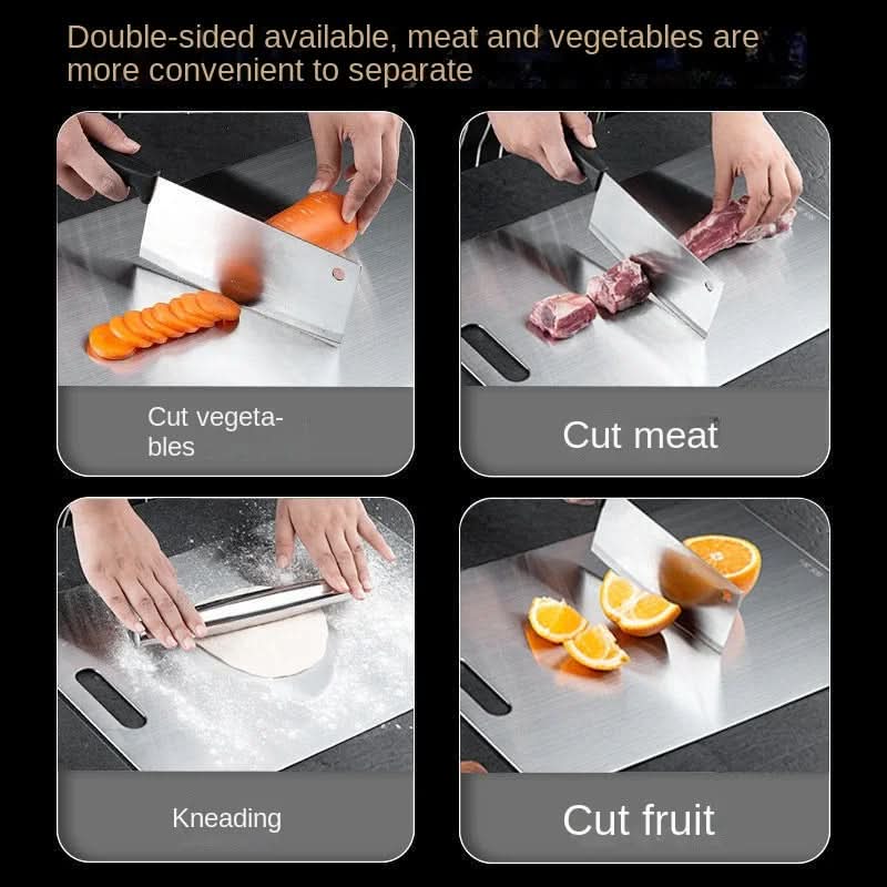 Stainless Steel Cutting Board, 0.05 in Thick, Non Porous, in Three Sizes, view 3