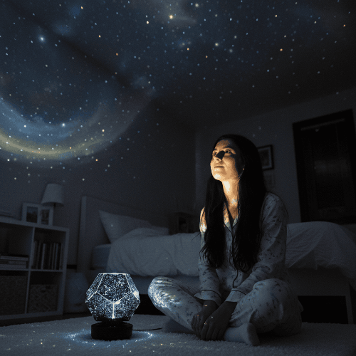 Star Projector Night Light with Multiple Light Modes and Adjustable Brightness, view 6