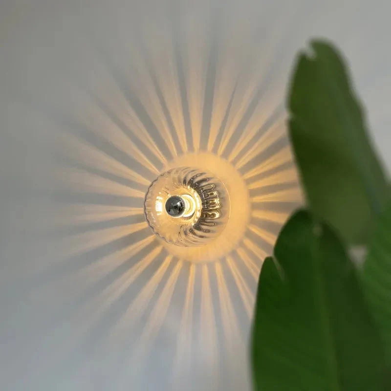 Glass Globe Wall Sconce - Frosted Glass Shade with Metal Base, Mid-Century Modern Wall Lamp for Bedroom, Living Room, Hallway (8)