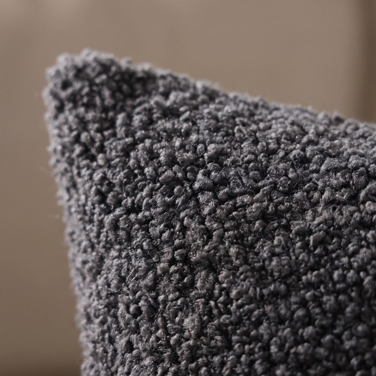 Teddy Fleece Cushion Cover | Curly Loop Pile, 12-20in