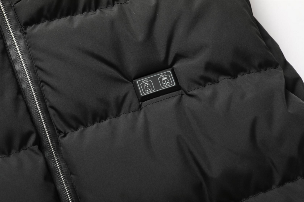 Heated Vest - 15 Heating Zones, Dual Zone Control USB Electric Body Warmer for Men and Women, Black (20)