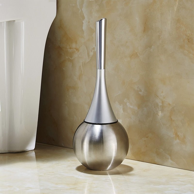 Toilet Brush with Flexible Head and Ventilated Drip-Free Holder, view 3