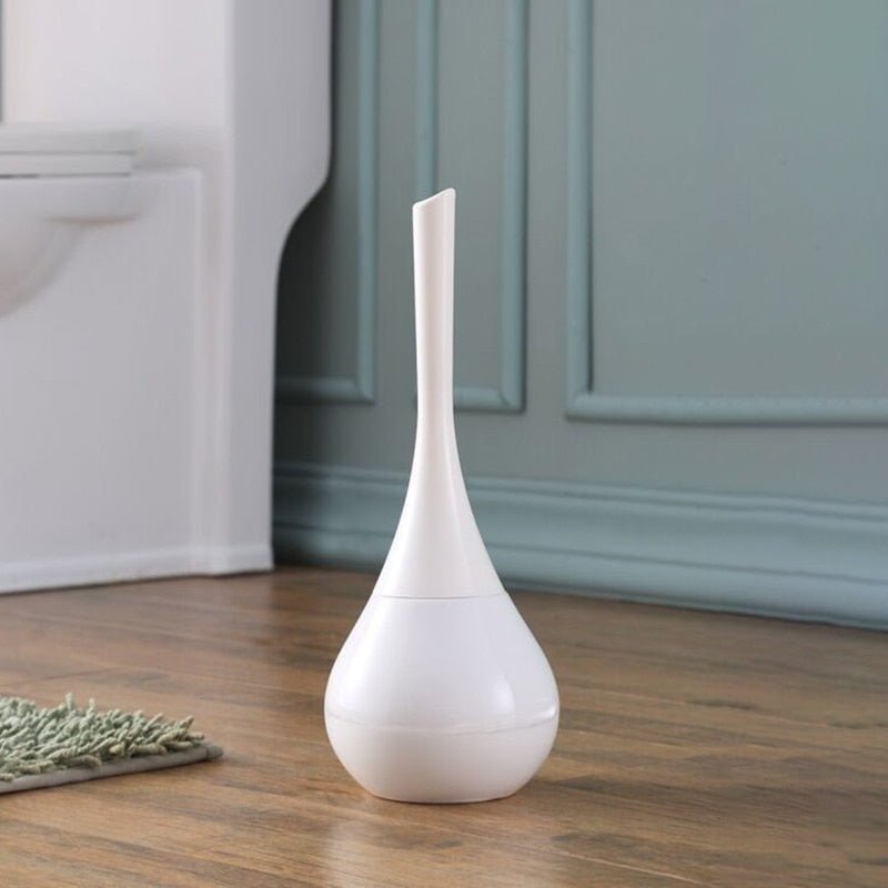 Toilet Brush with Flexible Head and Ventilated Drip-Free Holder, view 4