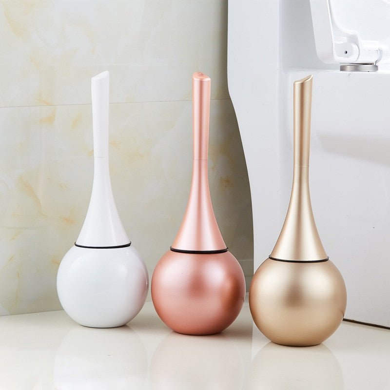 Toilet Brush with Flexible Head and Ventilated Drip-Free Holder, view 6