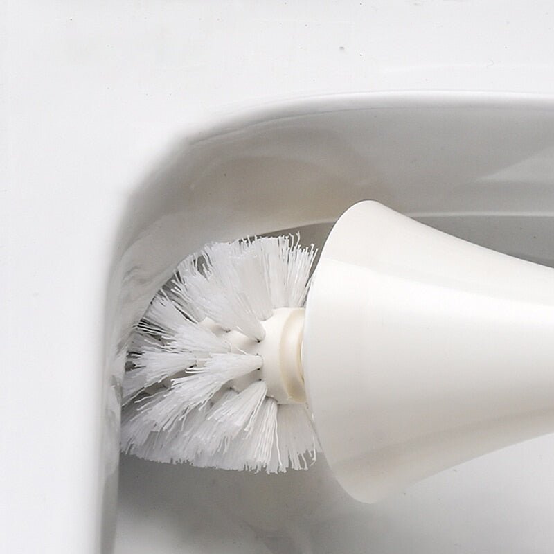 Toilet Brush with Flexible Head and Ventilated Drip-Free Holder, view 8