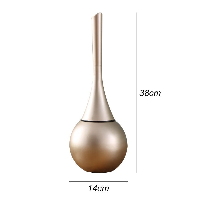 Toilet Brush with Flexible Head and Ventilated Drip-Free Holder, view 9