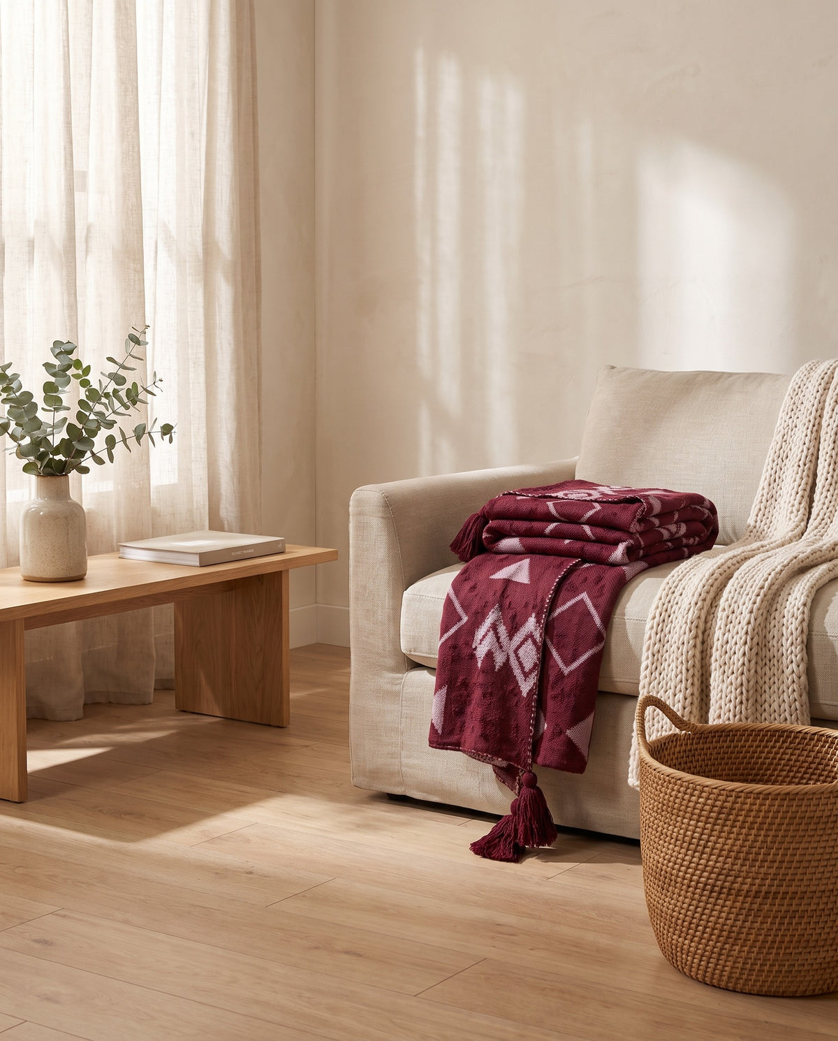 Tribal Pattern Throw | Machine Washable