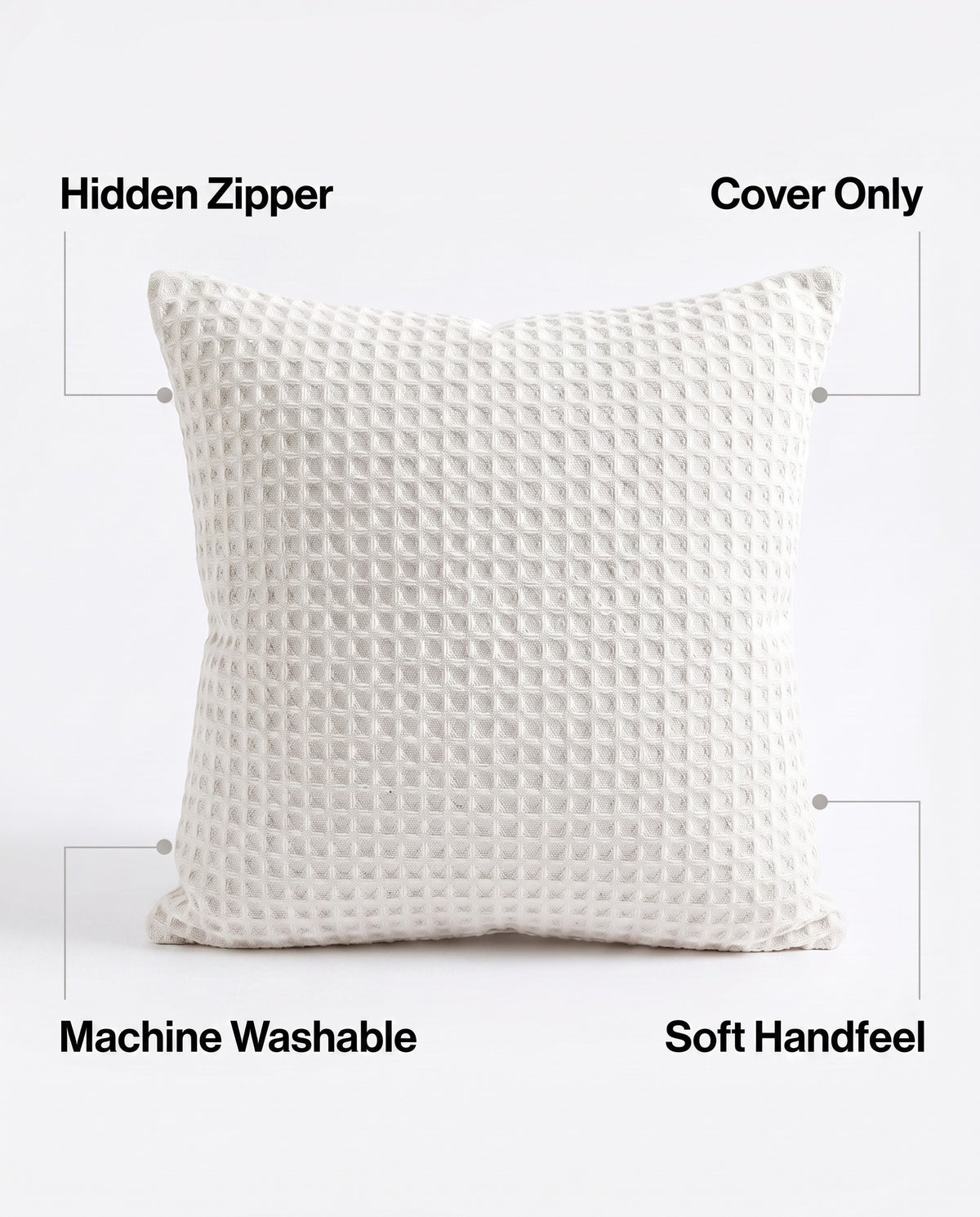 Twisted Knot Sofa Pillow | Hidden Zipper, 11-20in