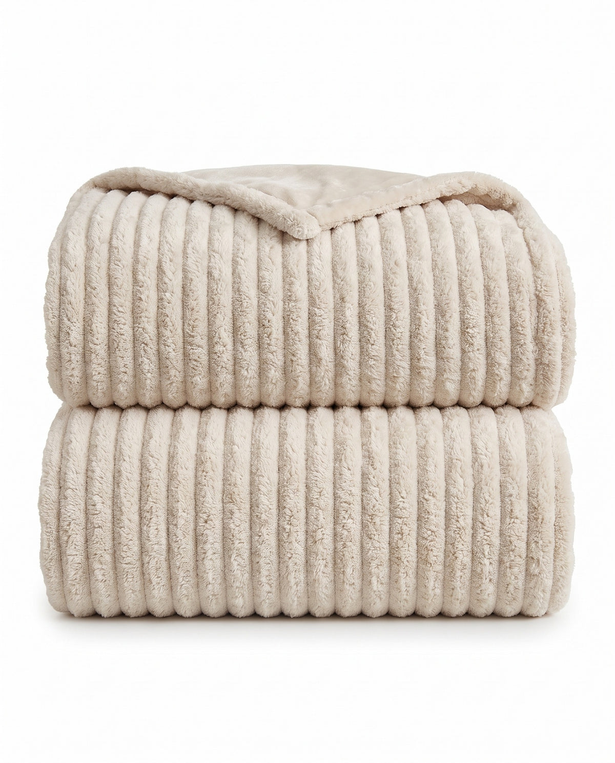Ultra-Soft Chenille Ribbed Plush Throw Blanket | Everyday Throw, 47in