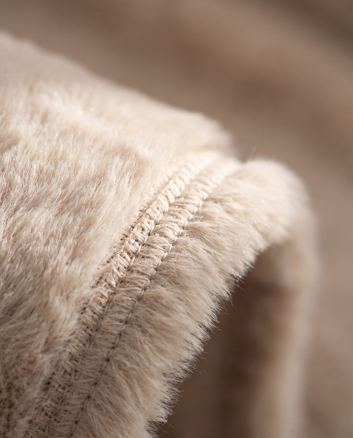Ultra-Soft Scandinavian Fluffy Sofa Cover | Non-Slip Backing, 1-118in