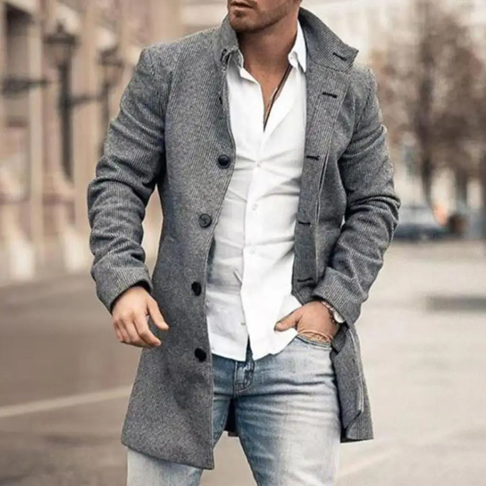 Versatile Men's Jacket in Four Muted Tones for Year Round Wear, view 3
