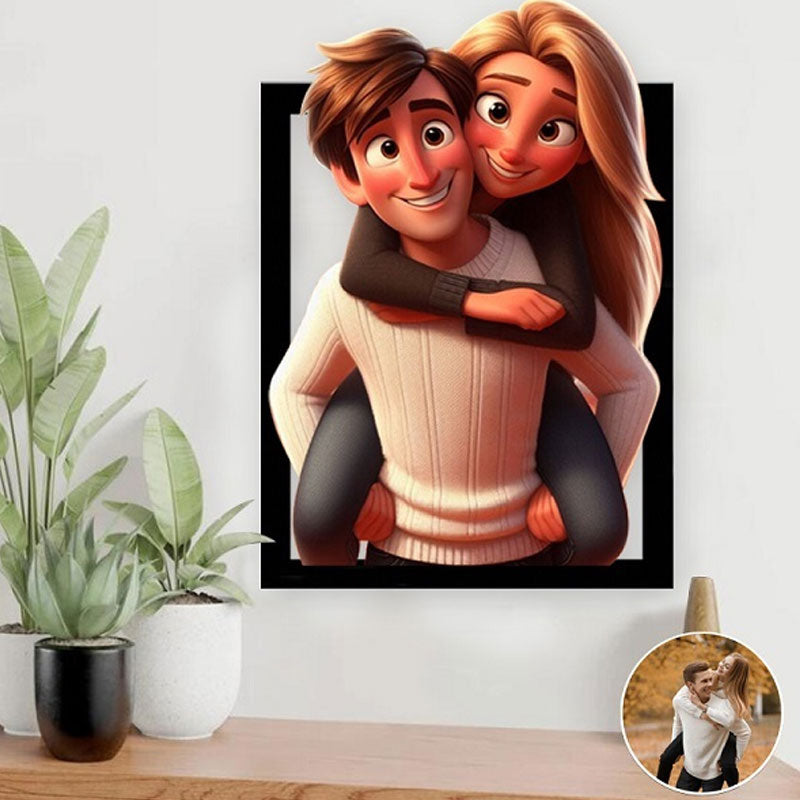 3D Cartoon Portrait Frame by VividCraft: Personalized Photo Art (2)