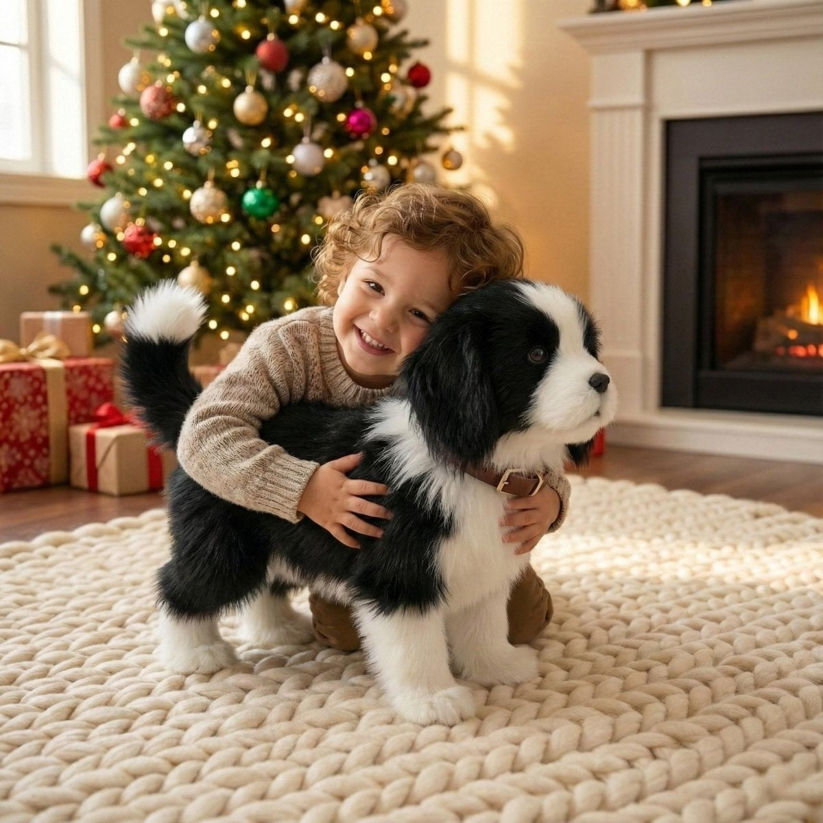Walking Plush Puppy Toy That Barks and Responds to Clapping, view 4