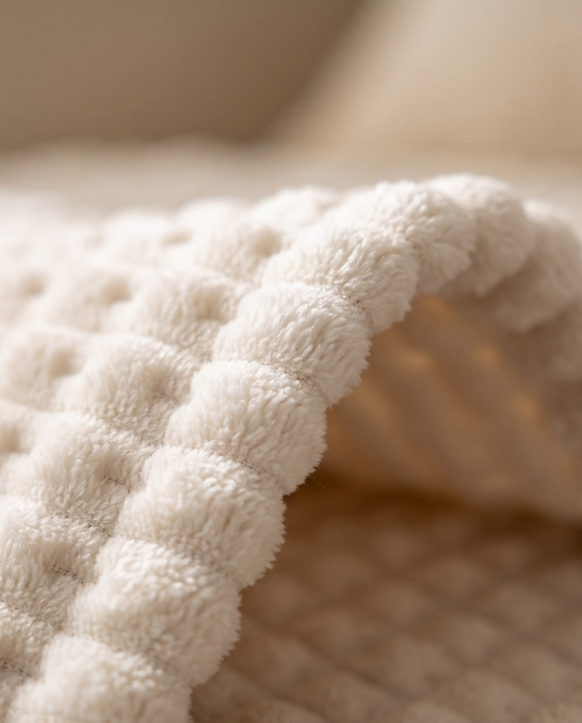 Warm Faux Fur Pillow Cover Set - Striped | Soft Warm Handfeel, 18-23in