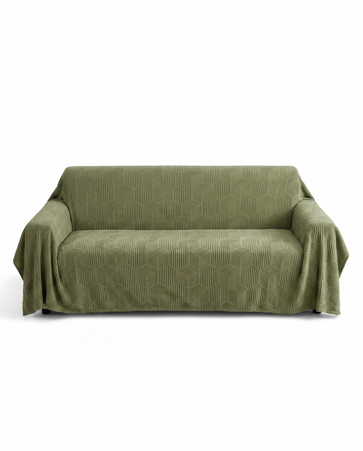 Spill-Resistant Honeycomb Jacquard Stretch Sofa Cover - Full-Cov | Scratch Resistant