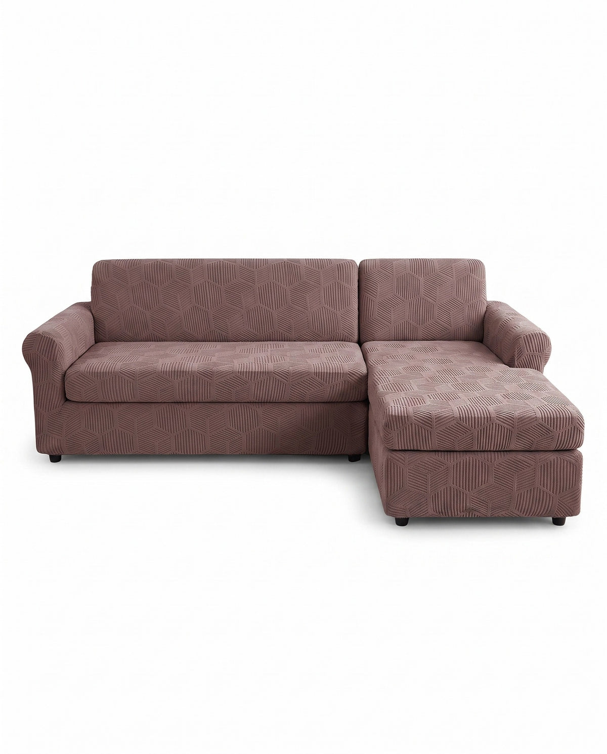 Spill-Resistant Honeycomb Jacquard Stretch Sofa Cover - Full-Cov | Scratch Resistant