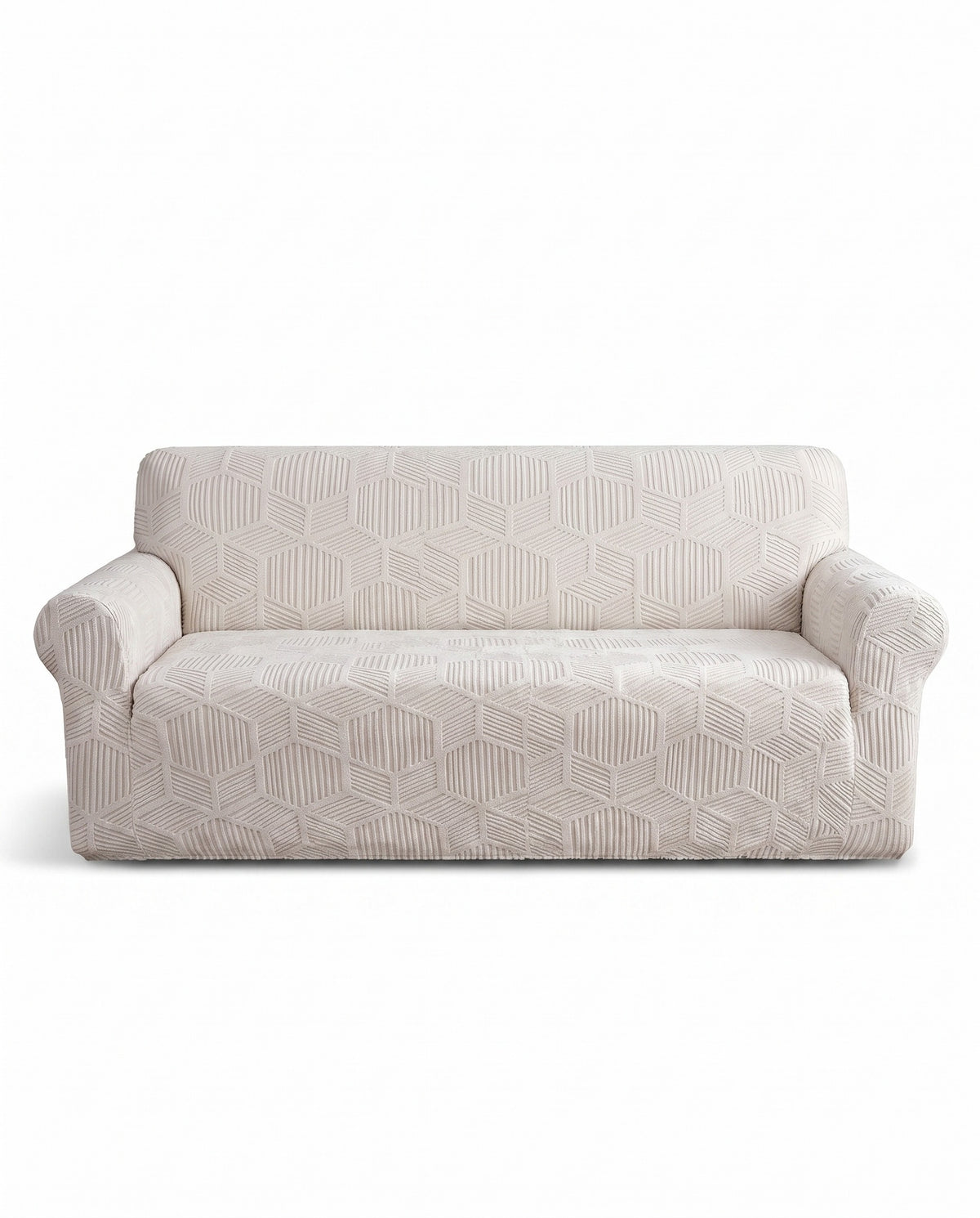 Spill-Resistant Honeycomb Jacquard Stretch Sofa Cover - Full-Cov | Scratch Resistant