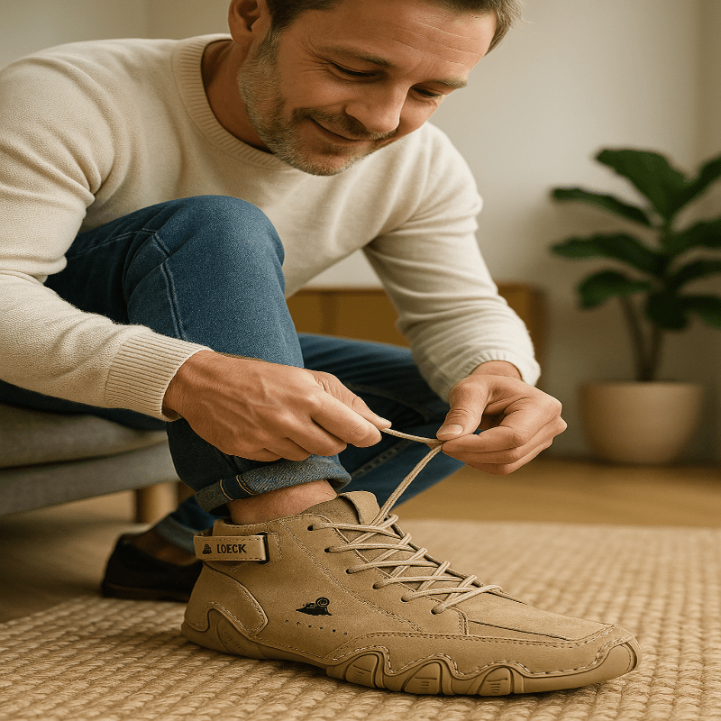 Waterproof Leather Shoes with Supportive Footbed and Non Slip Outsole, view 2