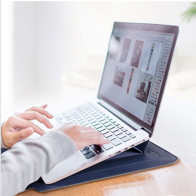 Waterproof Shockproof Laptop Sleeve with Palm Rest That Doubles as a Stand, view 5