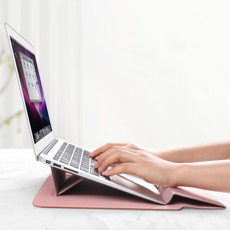Waterproof Shockproof Laptop Sleeve with Palm Rest That Doubles as a Stand, view 6