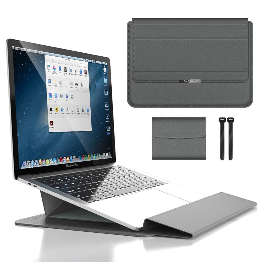 Waterproof Shockproof Laptop Sleeve with Palm Rest That Doubles as a Stand, view 14