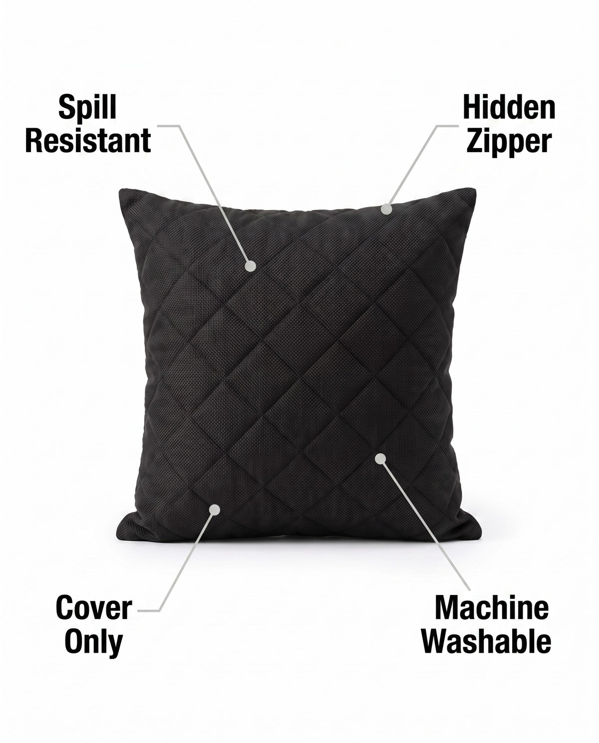 Spill-Resistant Sofa Cushion for Dog & Cats | Hidden Zipper