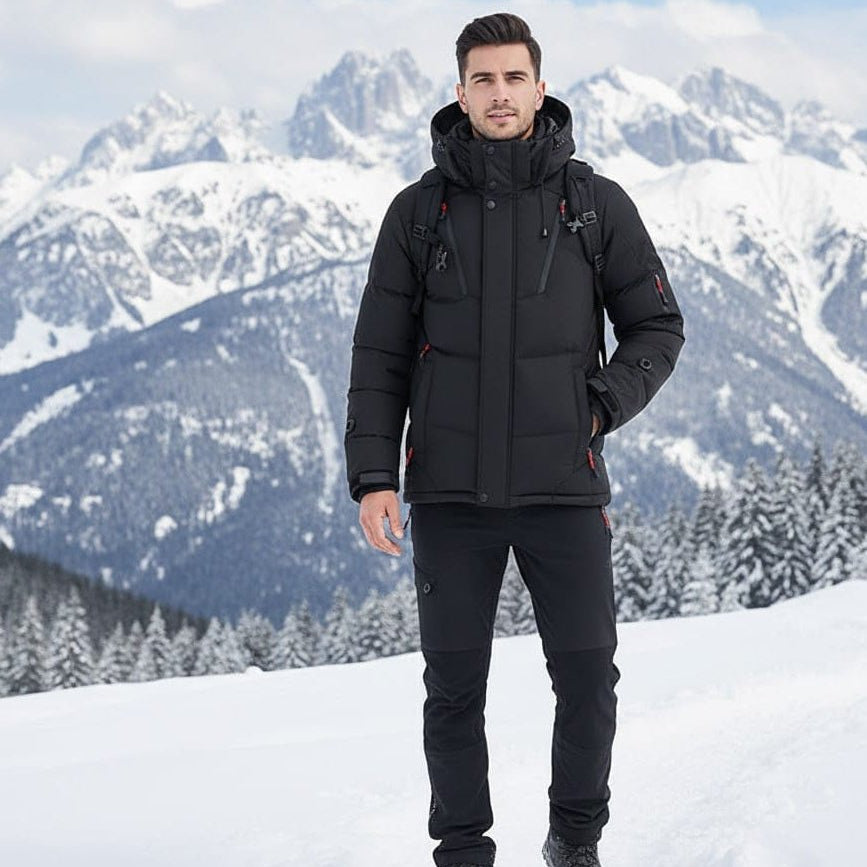 Waterproof Winter Parka with Thermal Lining and Adjustable Hood for Cold Days, view 2