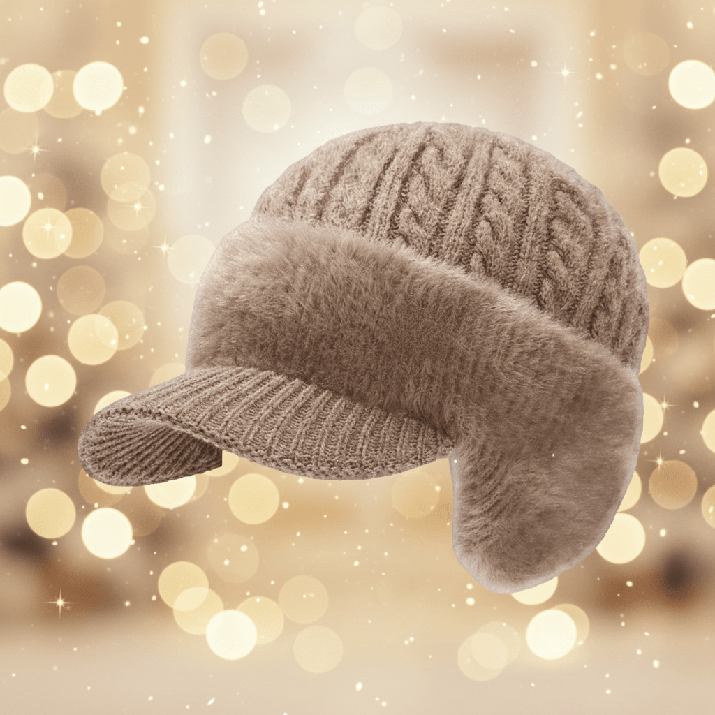 Winter Trapper Hat with Built-In Ear Flaps in Four Colors, view 6