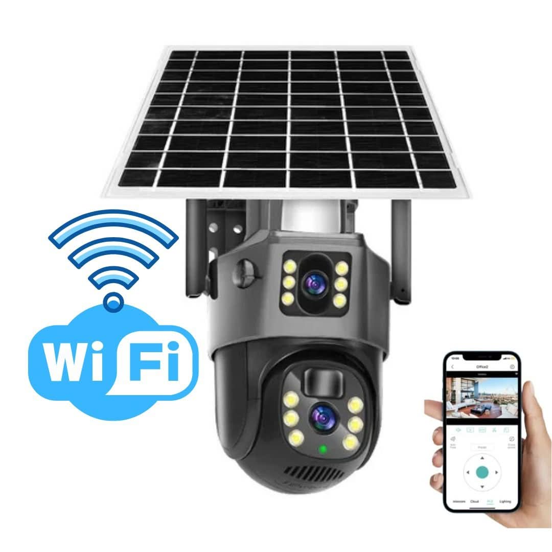 Wireless 4K Solar Security Camera with Dual Lens and Night Vision, view 4