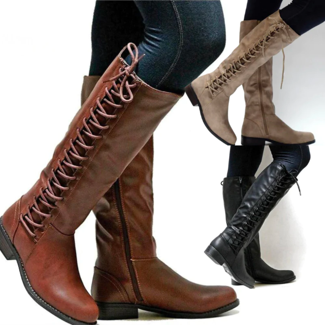 Women's Knee High Boots with Warm Lining and Low Heel for Everyday Wear, view 4