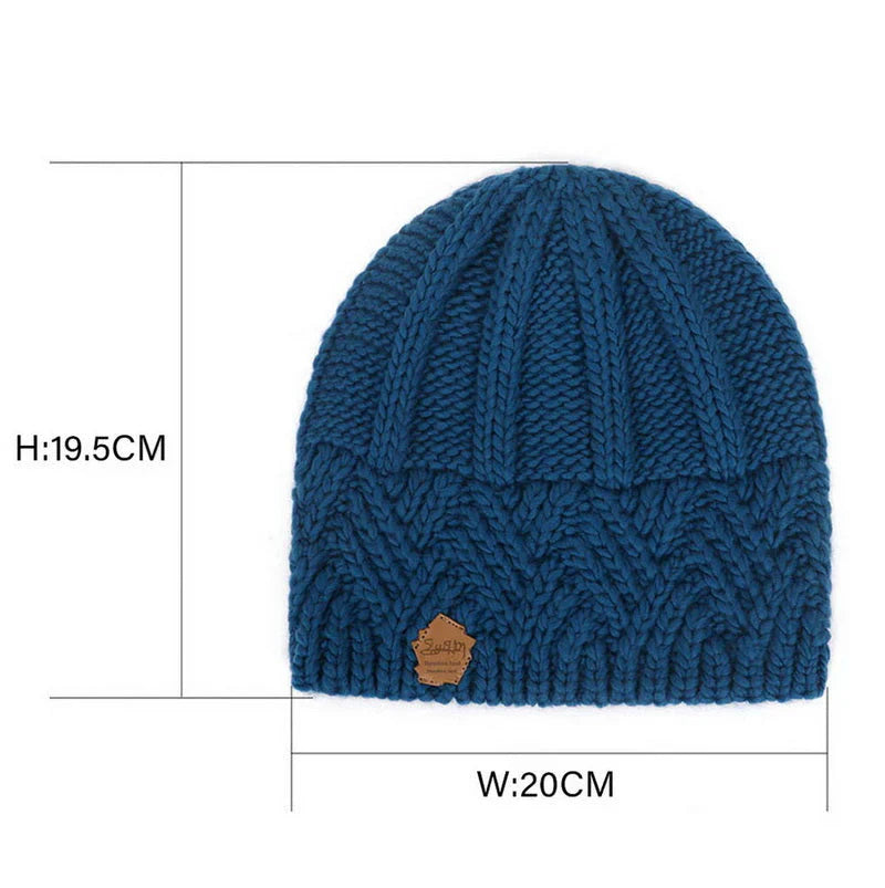 Women's Knit Winter Beanie in Wool Cotton Blend in Seven Colors, view 8