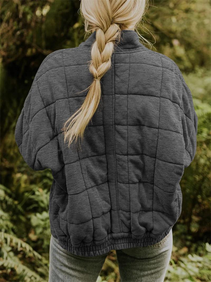 Women's Lightweight Quilted Jacket with Full Zip and Slim Fit, view 6