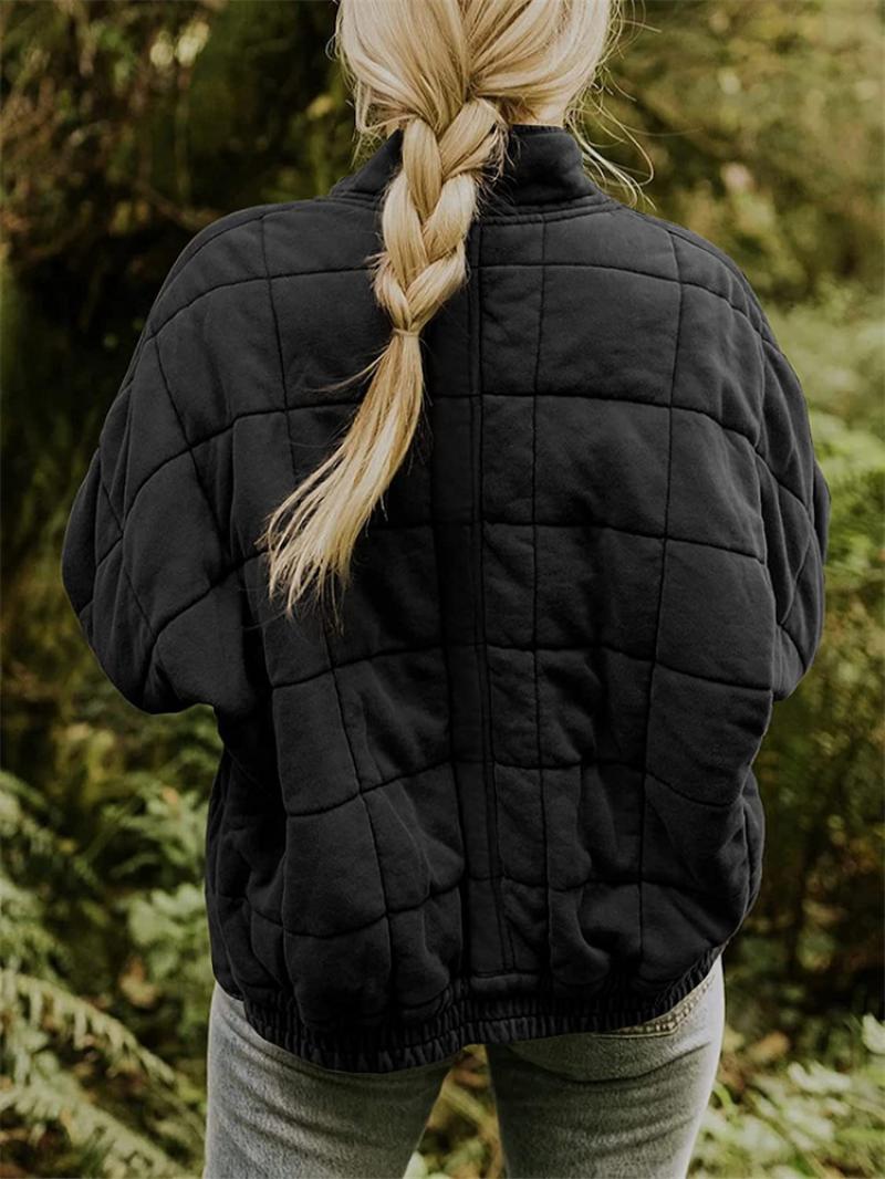 Women's Lightweight Quilted Jacket with Full Zip and Slim Fit, view 9