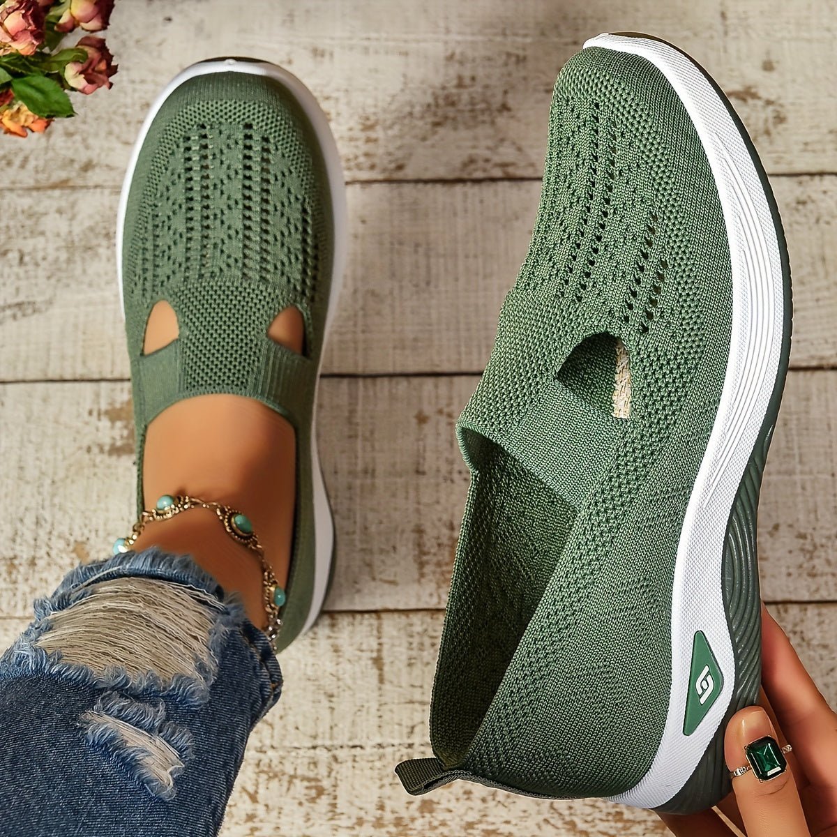 Women's Orthopedic Slip On Shoes with Gel Cushioned Sole, view 1